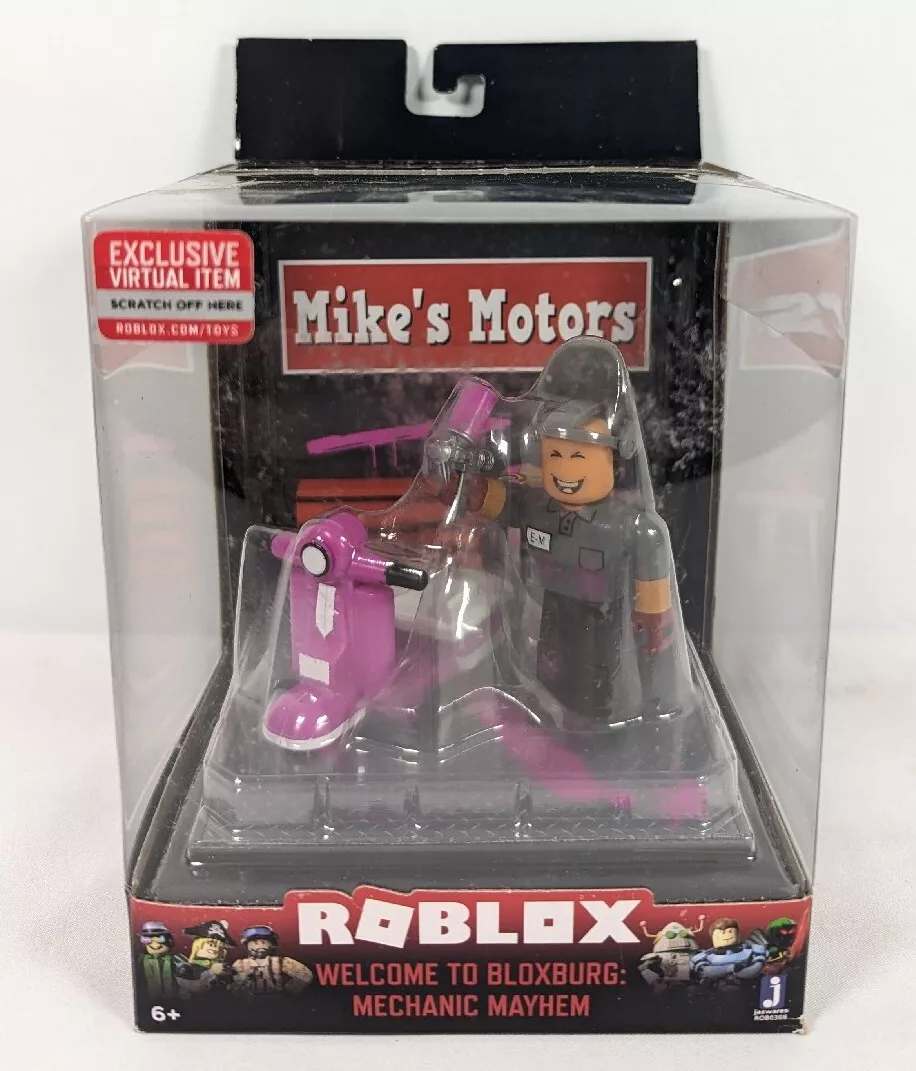 Roblox Welcome To Bloxburg Mechanic Mayhem Mike's Motors Action Figure w/  Code