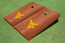 West Virginia University Solid Rosewood Cornhole Boards