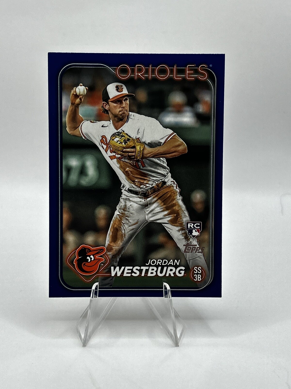 2024 Topps Series 1 Jordan Westburg RC Royal Blue SP #66 Baltimore Orioles