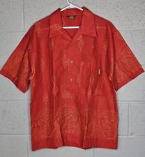VINTAGE MCD Shirt Men Size L Button Down Red Devil