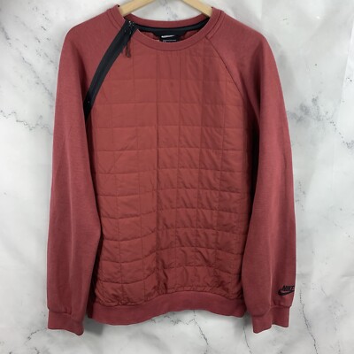 Nike Sportswear Tech Pullover Sweater Mens Sz S Athleisure Pack Quilted gym