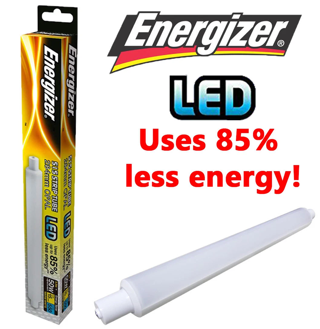 Energizer Strip Light Tube Lamp 284mm S15 LED 5.5w 50W Watt Bulb 550 Lumen