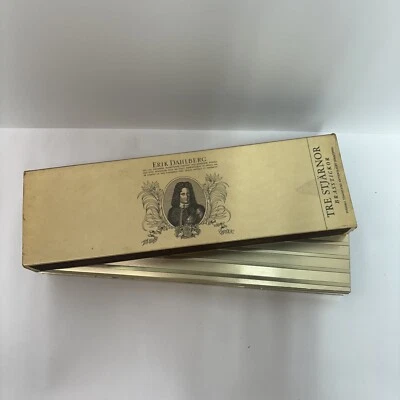 Vtg Erik Dahlberg Art Fireplace Matchsticks Box & Gold Tone Brass Cover Sweden - Image 1 of 4
