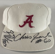 SHAUN ALEXANDER #37 & CHRIS SAMUELS ALABAMA AUTOGRAPHED SIGNED BASEBALL CAP HAT