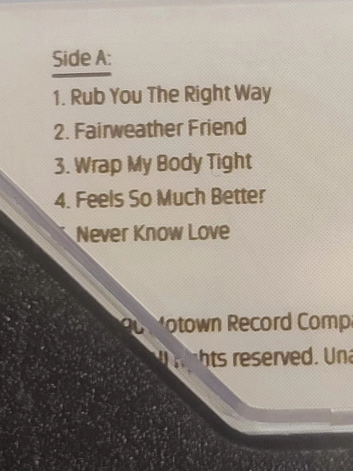 Johnny Gill Self Titled Cassette 1990 Motown Records NEW SEALED Promo Sticker - Image 4 of 4