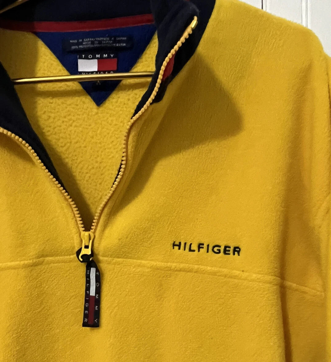 Tommy hilfiger top yellow fleece