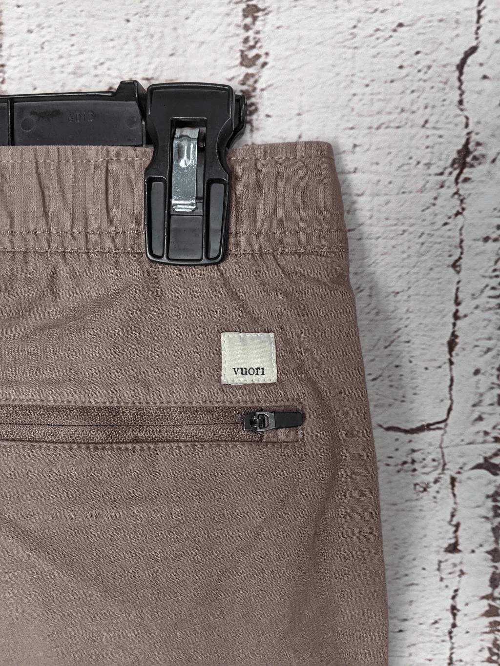 vuori ripstop elastic waist drawstrings pants