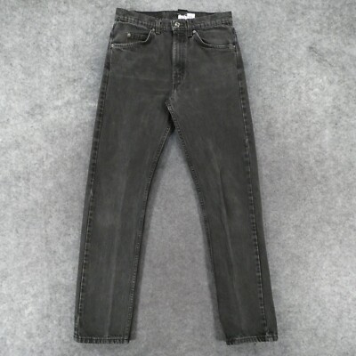 Vintage 90s Levis 505 Jeans Mens 31x32 Regular Straight Black