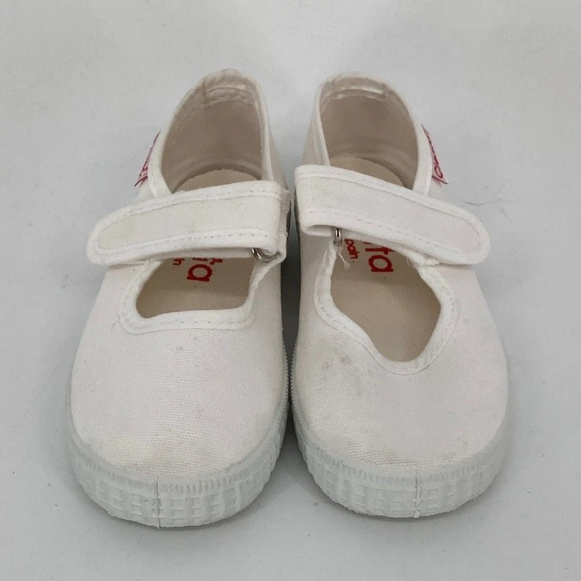 Zapatos de lona Cienta para bebés niñas 22C/6 blancos 56000 Mary Jane informales cómodos OS14-5 Foto 2 de 4