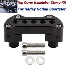 For Harley 1.25" Tall 1" Handlebar Riser Top Clamp Dyna Softail Deluxe FLSTN FLS