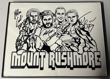 Mount Rushmore SIGNED photo Young Bucks Adam Cole Kevin Steen Owens PWG NJPW ROH