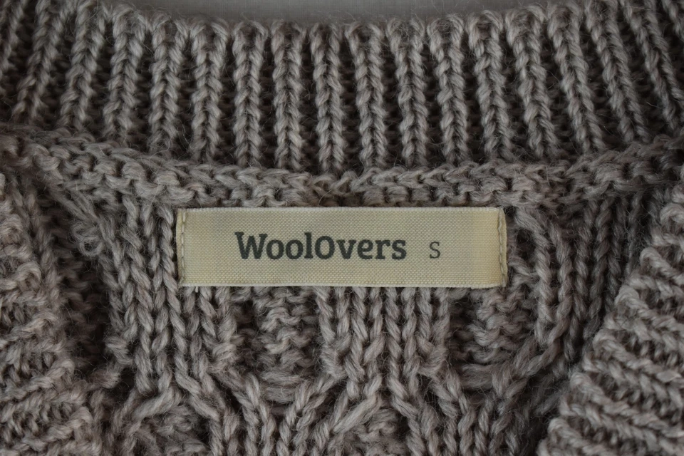 Jersey WOOLOVERS Beige Tejido con Cable Talla S Mujer Pullover 100% Lana Informal Foto 4 de 4