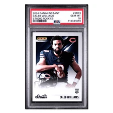 Caleb Williams PSA 10 2024 Panini Instant Studio Rookies Card #SR33