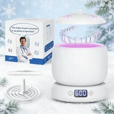 45KHz Ultrasonic Retainer Cleaner Machine, 230ML Denture Cleaner for Retainer