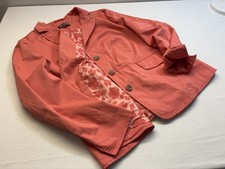 🌸 Gerry Weber Jacke Gr 46/48 koralle Sommer Blazer floral leicht chic 🌸