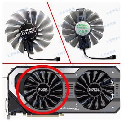 For PALIT GTX1070 1080 1080ti Graphics Card Fan FD10015H12S/GAA8S2U