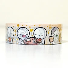 NEW TCMC The Coffee Monsterz Co Cafe Time 15mm Washi Tape Roll