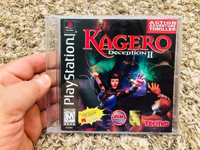 Kagero: Deception II (PlayStation 1, 1998) Manual & Game No Back Art Tested
