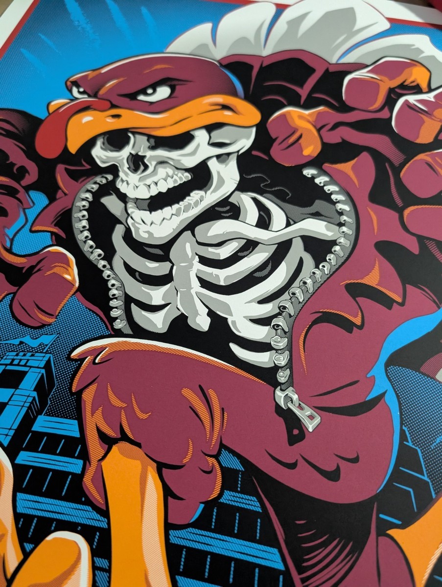 METALLICA POSTER BLACKSBURG VIRGINIA TECH HOKIES 5/7/2025 LANE