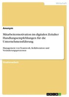 Mitarbeitermotivation Im Digitalen Zeitalter Handlungsempfehlungen FüR Die...
