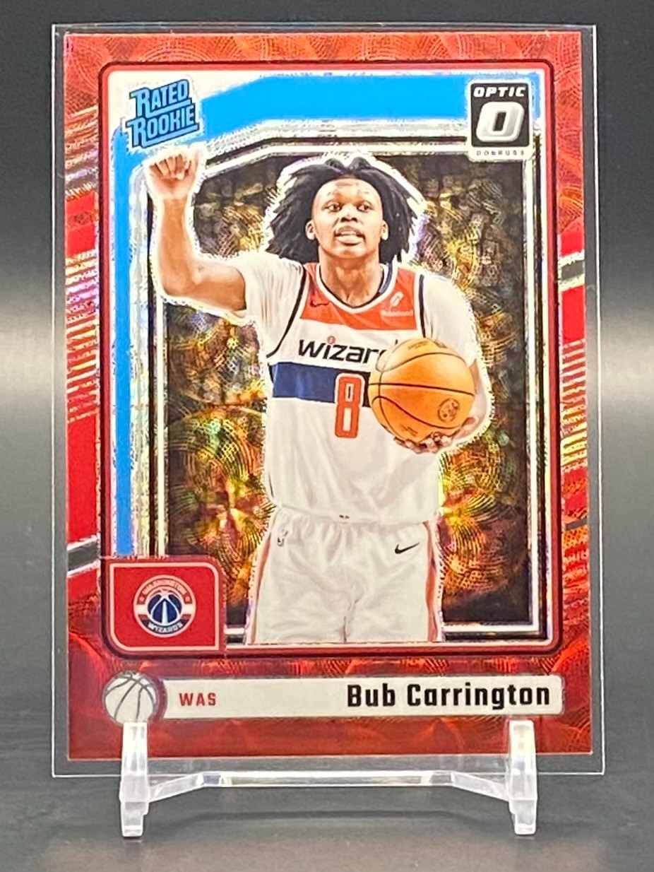 2024-25 Panini Donruss Optic Bub Carrington Rated Rookie Red International #273