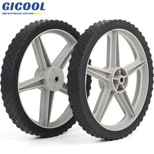 Gicool 2-pack 14 X 1.75 Spoked Plastic Lawn Mower Wheel Tire 12 Axle Bore Gicool 2-pack 14 X 1.75 Spoked Plastic Lawn Mower Wheel Tire 12 Axle Bore