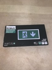 Robus Rex Notausgang LED Leuchtkasten 3,5W Slim White - Day White 6500K - Neu in OVP