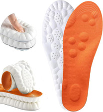 4D Cloud Insoles for Men Women, Breathable Memory Foam Cloud Massage Insoles,...