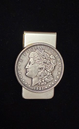 Vintage 1921 E PLURIBUS UNUM Coin Money Clip Reno Nevada
