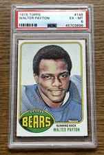 1976 Topps Walter Payton Rookie Card RC #148 PSA Ex-MT 6 Excellent Mint HOF. rookie card picture