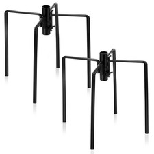 2 Pcs Pole Stabilizer Stand Base for Outdoor Bird Feeder Pole with 4 Prongs B...