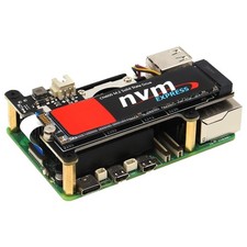 X1001 PCIe to M.2 HAT Key-M NVMe SSD PIP PCIe Peripheral Board for Raspberry ...