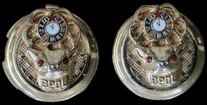 Vintage BPOE Elks Gold Tone Cufflinks