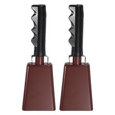 9inch Cow Bells for Football Games, 2pcs Cowbells for Sporting Events, Copper