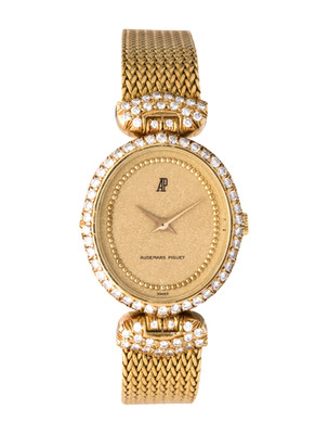 Audemars Piguet | Vintage 18k Yellow Gold Watch | Diamond Bezel | Serviced!