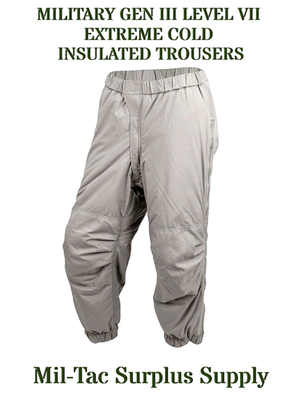 MILITARY USGI GEN III LEVEL VII EXTREME COLD INSULATED TROUSERS | eBay