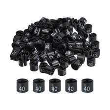 100 x Clothe Hanger Marker Colored Hanger Sizer Garment Tag Number 40 Black