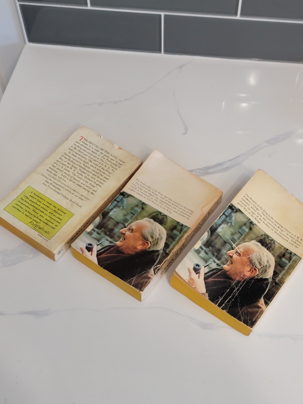 Vintage Tolkien Book Set of 3 Lord of the Rings Trilogy 1970 1978 Books ...
