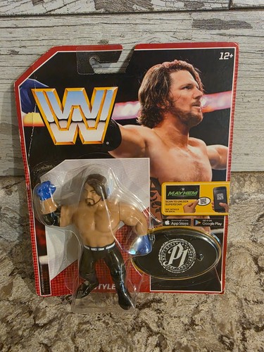 AJ Styles WWE Mattel Retro Series 3 Wrestling Figu...