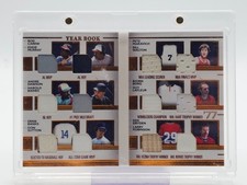 2023 LEAF HISTORY BOOK YEAR GAME USED RELIC Guy Lafleur Andre Dawson Q4444