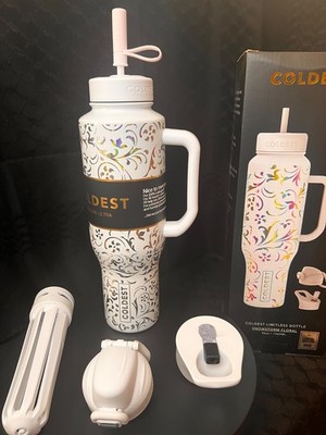 Last One!! Rare Coldest 46oz SNOWSTORM FLORAL Water Bottle Limited Edition