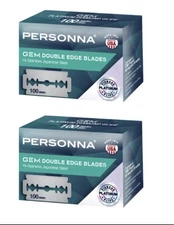 Personna GEM Double Edge Razor Blades | Hi- Stainless Japanese Steel | 2Pack USA