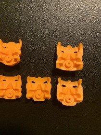 Lego Bionicle Gahlok Orange Krana Mask Set Of 7, Xa Za Vu Yo Ja Su Bo, #2 