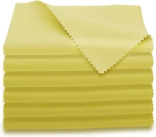 AAwipes Trumpet Cleaning Cloths Microfiber 12"x12" (6-Pack, Yellow) Plush... 