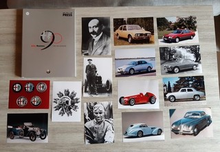 Alfa Romeo 1910 2000 press cartella stampa italiano 90 anni auto promozionale