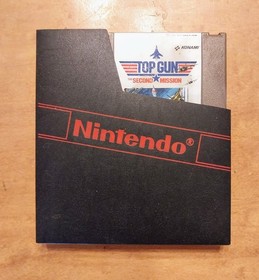 Top Gun THE SECOND MISSION NES Game by KONAMI with Box