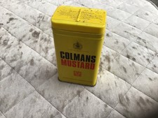 Vintage Colmans Mustard Tins 4oz With Plastic Lidded, 2006, Empty
