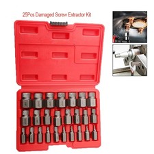 25pcs Screw Extractor Set Hex Head Multi-spline Easy Out Bolt Extractor Set New 25pcs Screw Extractor Set Hex Head Multi-spline Easy Out Bolt Extractor Set New