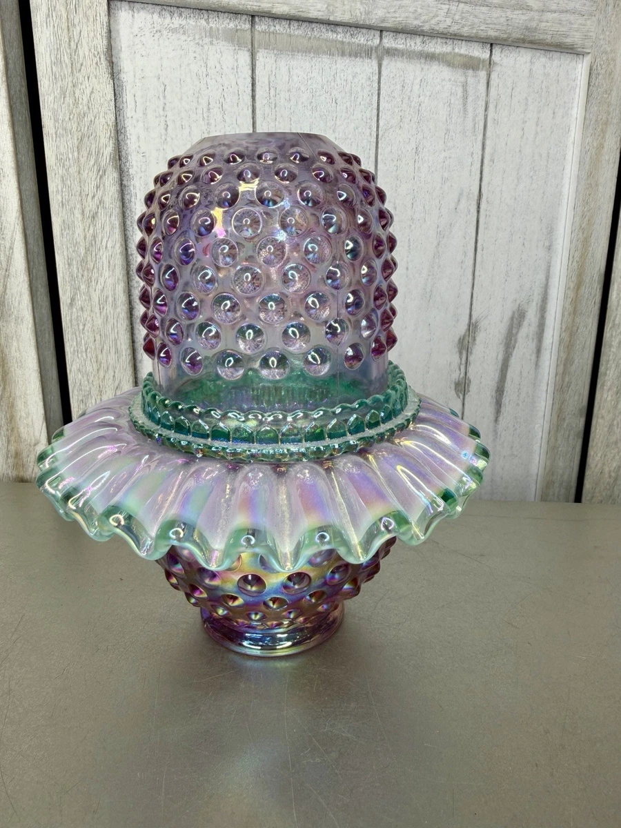 Fenton Rose Lamp In Fenton Art Glass for sale | eBay