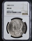 1883O Morgan Dollar NGC MS64